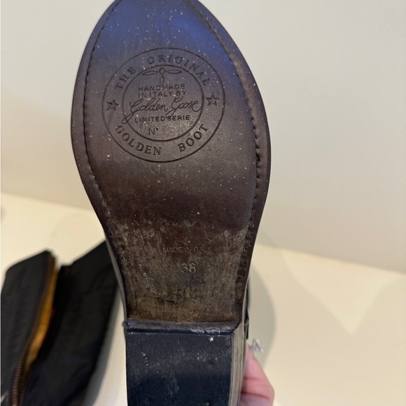 Golden Goose tall cowboy boots. - Picture 6 of 8